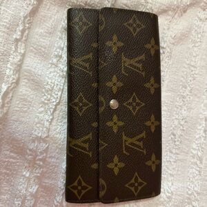 Louis Vuitton Brown and Gold Monogram Clutch